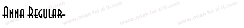 Anna Regular字体转换